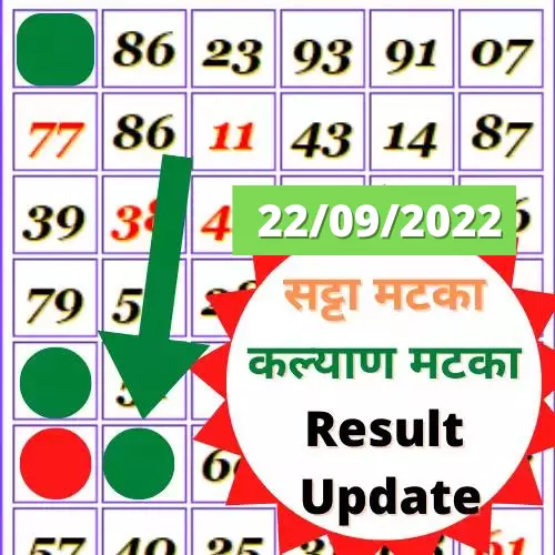 Kalyan Matka Result 22.09.2022|कल्याण मटका {आज का} ऑनलाइन परिणाम लाइव यहां देखें लाइव यहां देखें - Satta Matka Kalyan Matka Result - सट्टा मटका